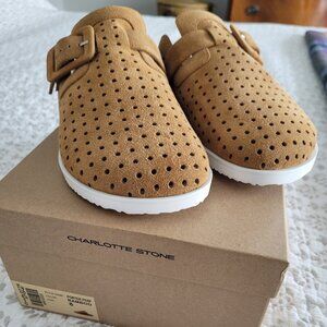 NWT Charlotte Stone Porter Corkbed Clogs - unworn, brand new, size 8